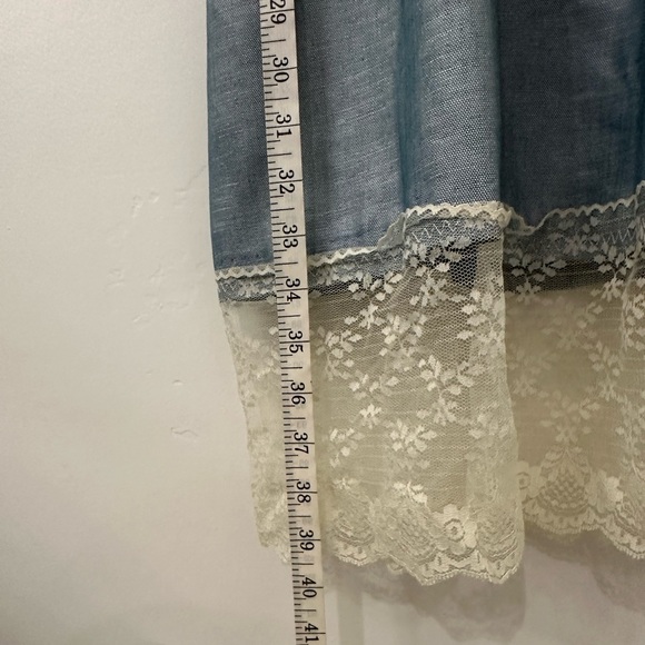 213 by Michelle Kim baby doll collared lace dress size Medium - Picture 5 of 11